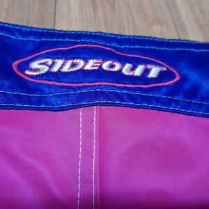 Vintage SideOut Board Shorts Volleyball Nylon Surf Swim Beach Men’s Medium
